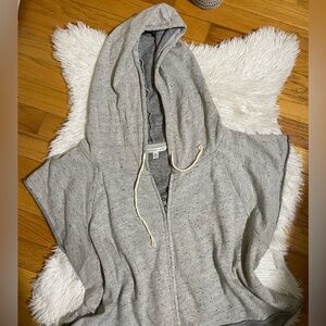 Victoria’s Secret Short Sleeve Sweatshirt Hoodie 🩶